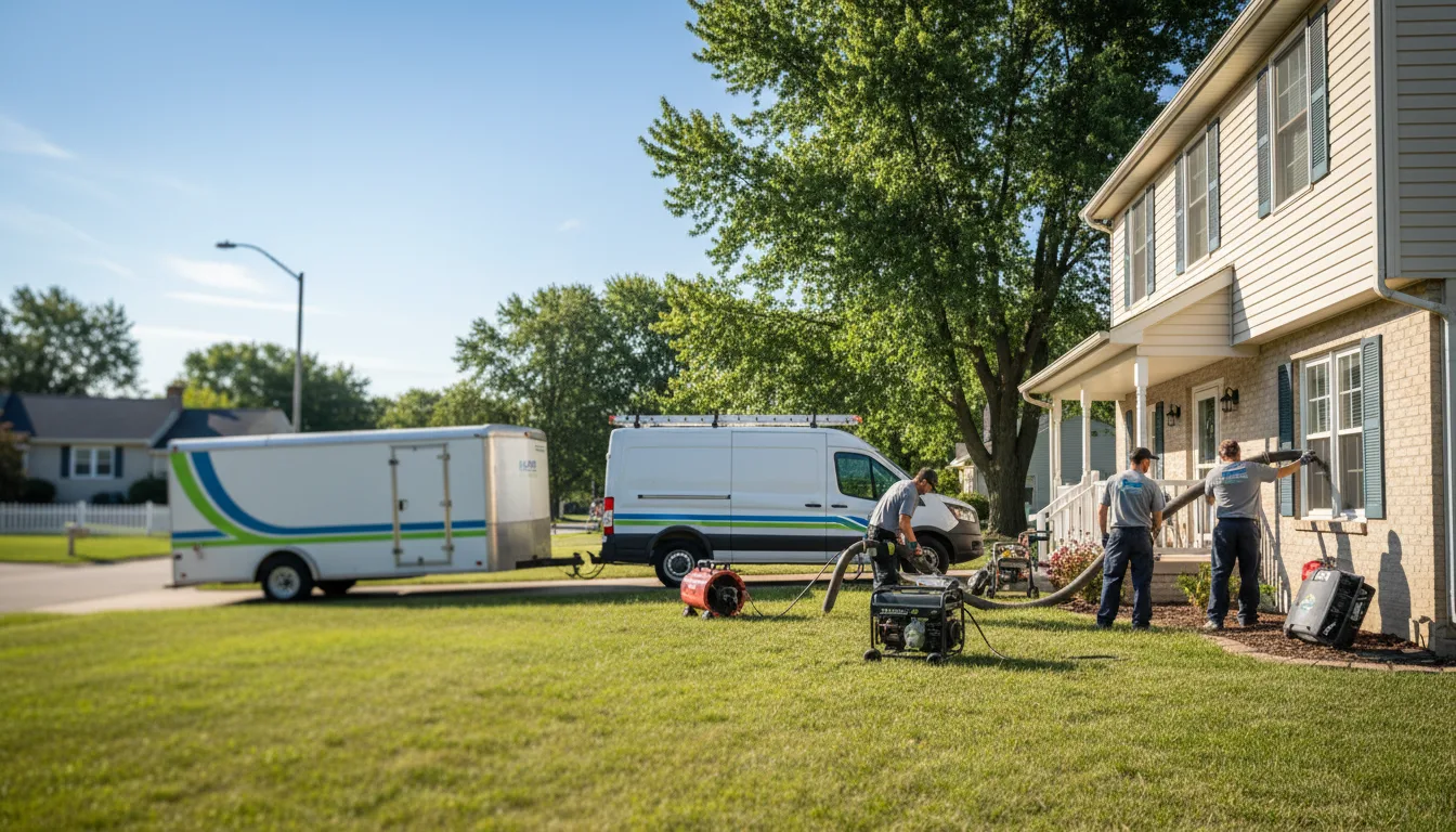 Flooded Basement Restoration And Cleanup With Repair in Laurelville, OH near me
